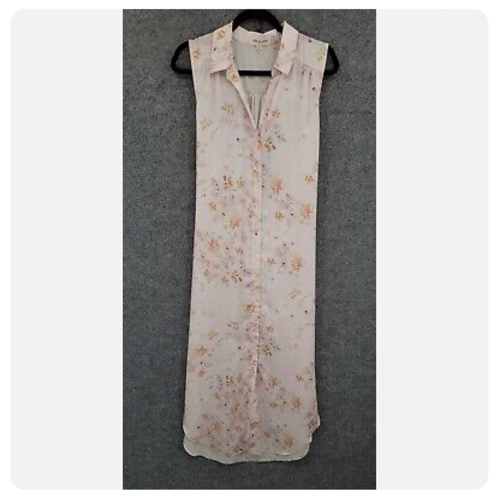 New ANTHROPOLOGIE Cloth & Stone Floral Button Shirt Dress Sleeveless - Picture 8 of 12
